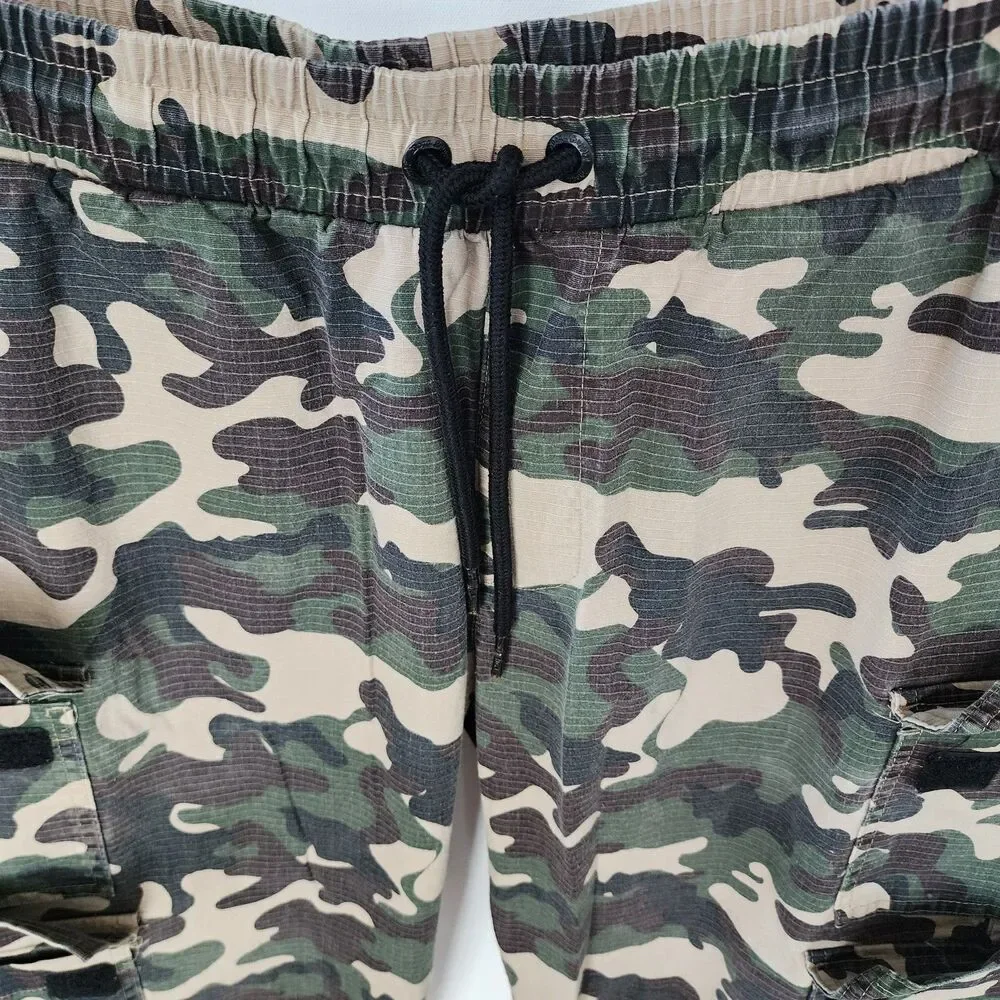 Dogg Supply by Snoop Dogg Mens XL Camo Cargo Pants Ripstop Stretch Elastic Waist - Picture 3 of 16